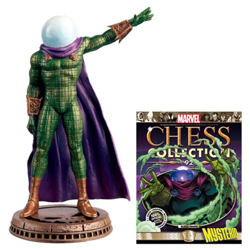 Marvel Amazing Spider-Man Mysterio Black Pawn Chess Piece with Collector Magazine #92